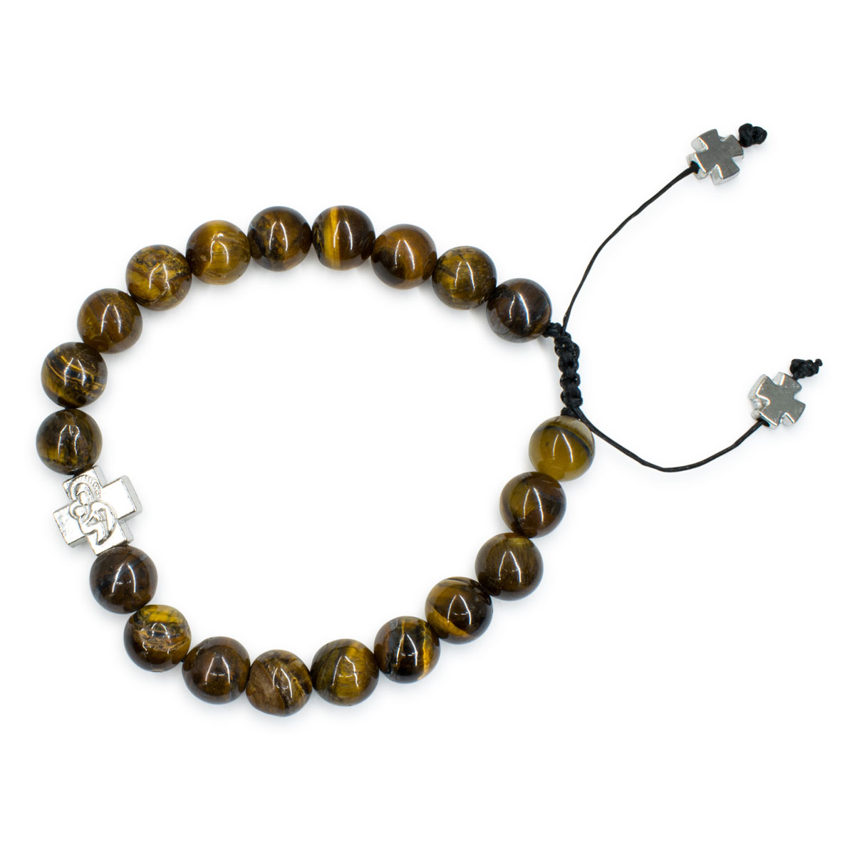 Spectacular Tiger-Eye Stone Prayer Bracelet | Available here